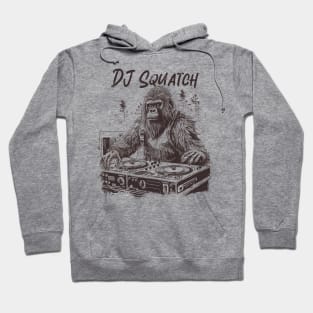 DJ Sasquatch Funny Bigfoot with Turntables Hoodie